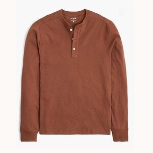 J Crew Factory Long-sleeve henley in slub cotton in XL
